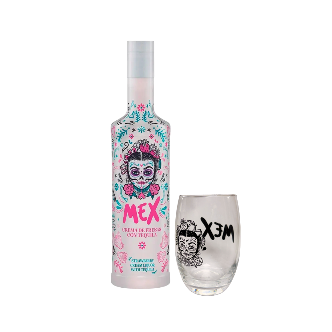 Licor Crema Fresas con Tequila Mex 15° 700cc 1