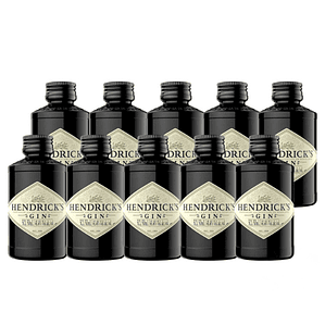 Pack x10 Gin Hendricks 41.4° Miniatura 50cc