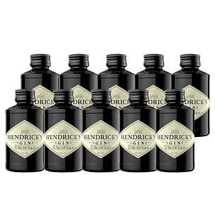 Pack x10 Gin Hendricks 41.4° Miniatura 50cc