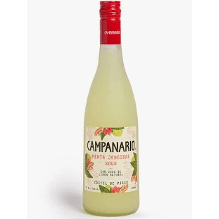 Cóctel Campanario Menta Jengibre Sour 14° 700cc 1