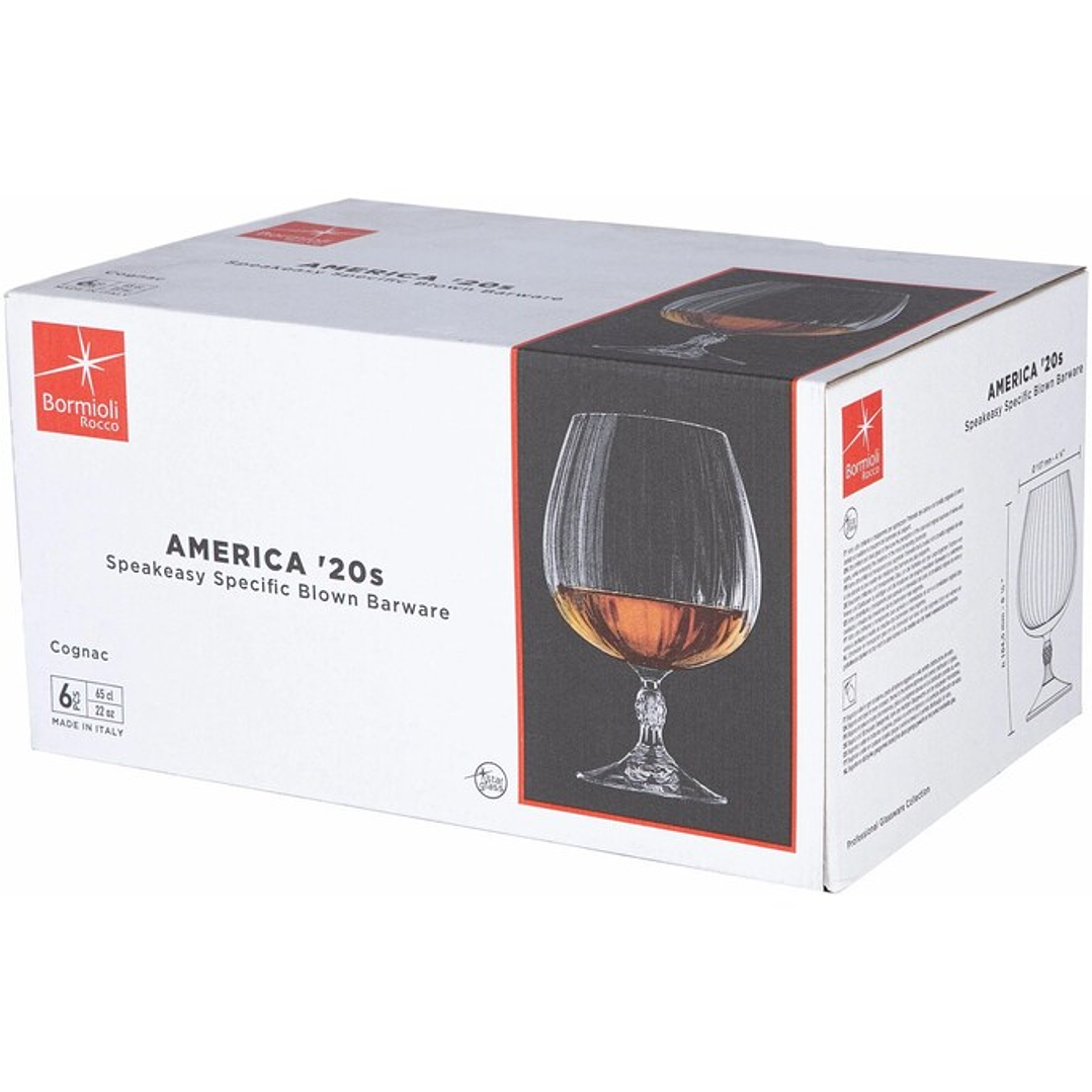 SET 6 x COPA COGNAC BORMIOLI ROCCO 650cc 1