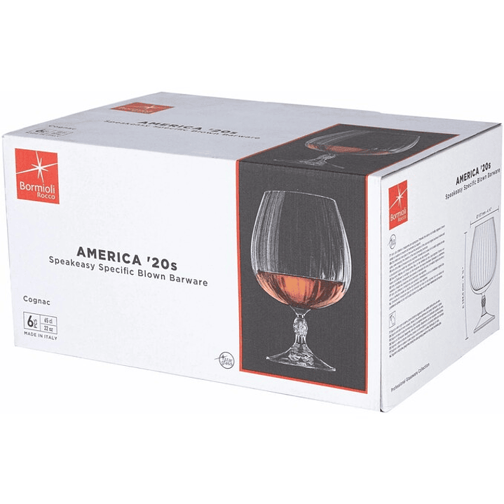 SET 6 x COPA COGNAC BORMIOLI ROCCO 650cc 1
