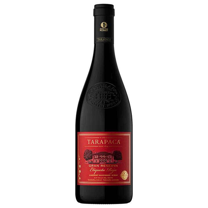 Vino Tarapaca Etiqueta Roja Cabernet Syrah 14° 750cc 1
