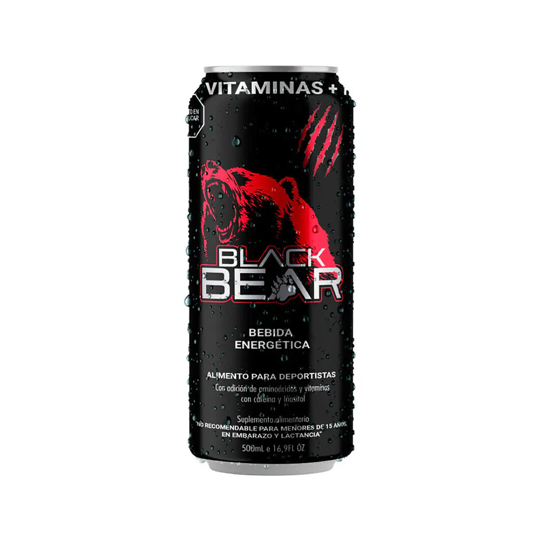 Energetica Black Bear Lata 500cc 1
