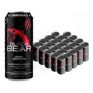 Pack x24 Energética Black Bear Lata 500cc. ( $850 c/u)