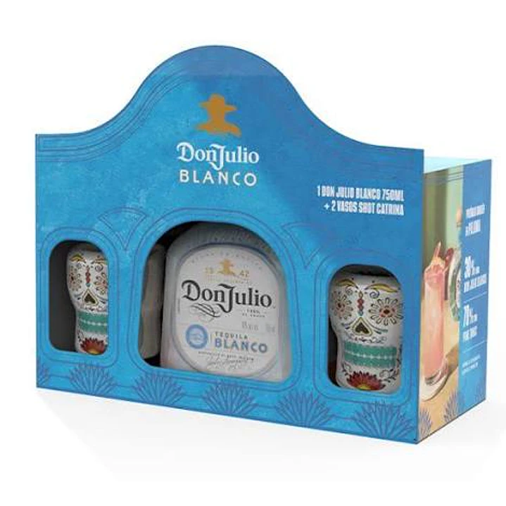 Tequila Don Julio Blanco 40° + 2 shot catrina 1