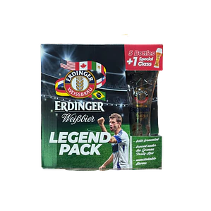 Pack Mundial Cerveza Erdinger Weibbier + Vaso