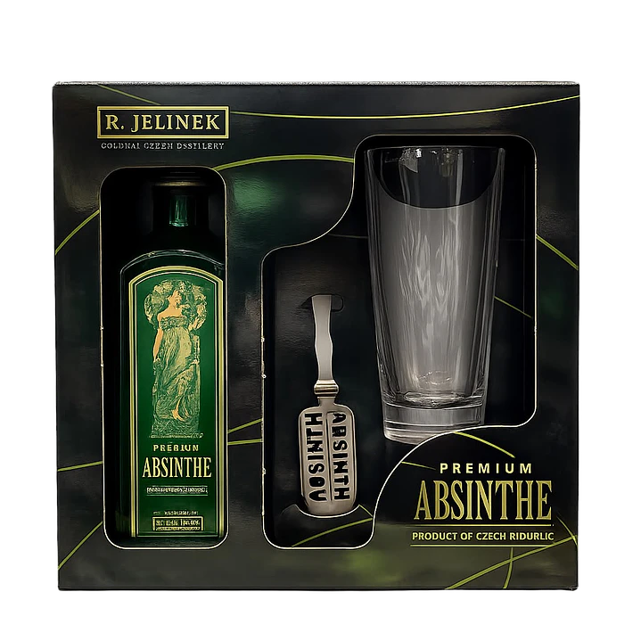 Pack Absenta Jelinek 70° 700cc + Copa + Cucharita 1