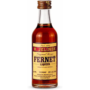Licor Fernet R. Jelinek 38°Miniatura 50cc