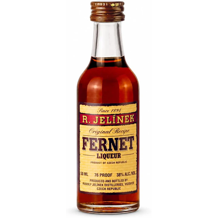 Licor Fernet R. Jelinek 38°Miniatura 50cc 1