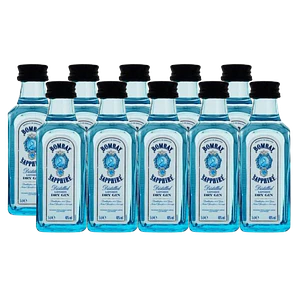 Pack x10 Gin Bombay 47° Miniatura 50cc