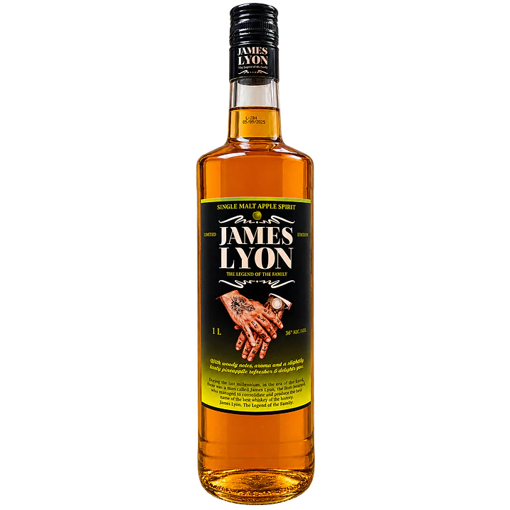 Whiskey James Lyon Apple 36º 1L. 1