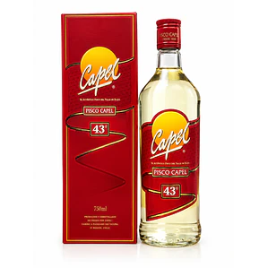 Pisco Capel 43º 750cc. Versión Vintage.