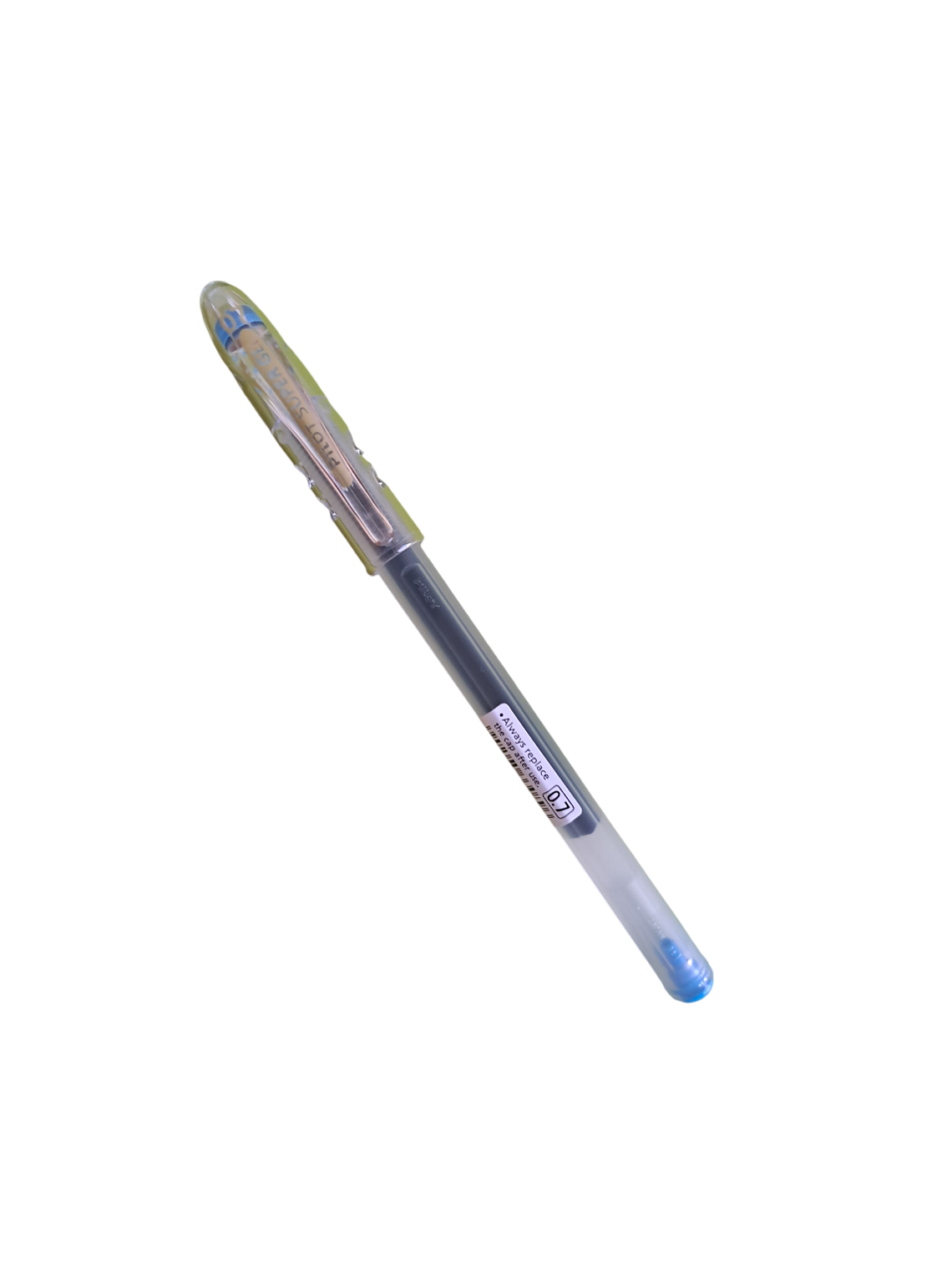 Bolígrafo SUPER GEL Turquesa 0.7 mm Pilot 1