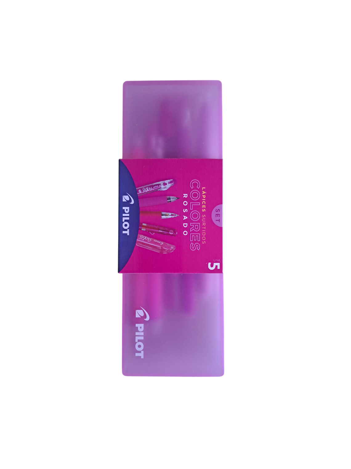 Set 5 Lápices Surtidos Color Rosado Pilot 1