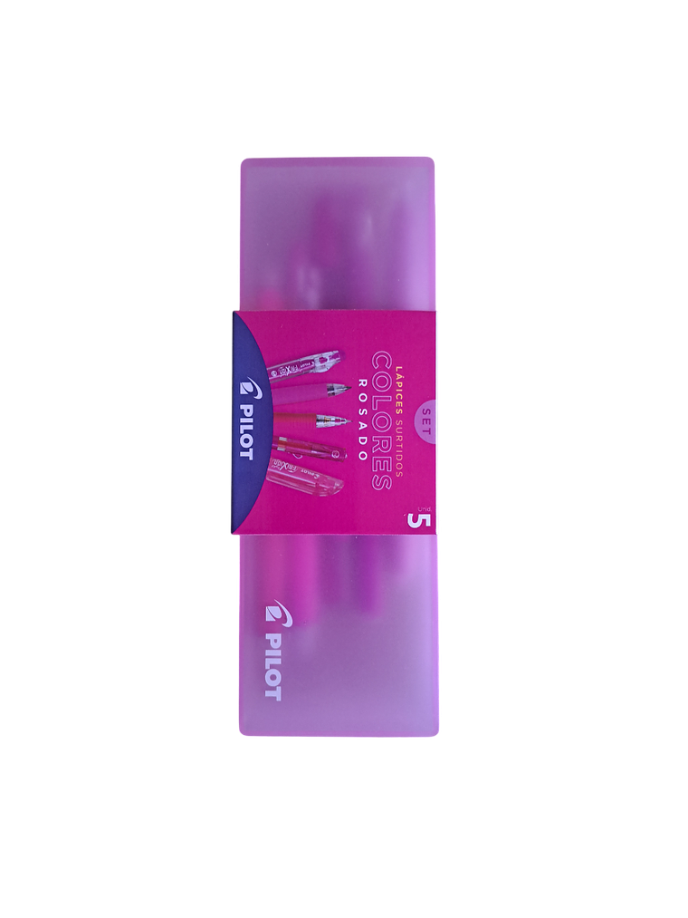 Set 5 Lápices Surtidos Color Rosado Pilot 1