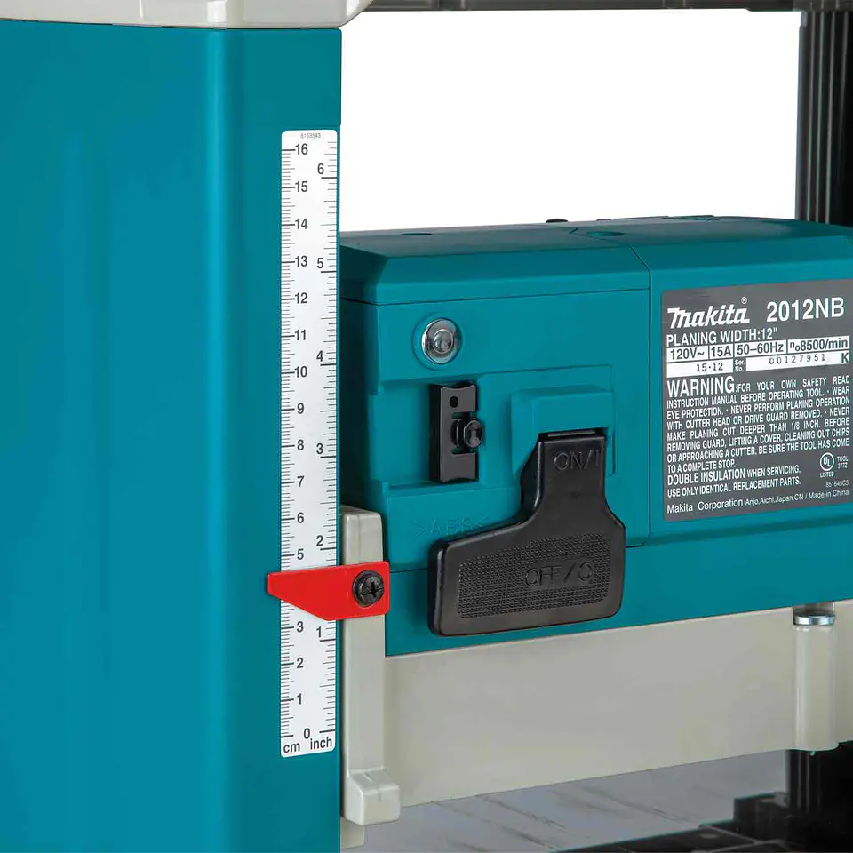 CEPILLO DE BANCO 305 MM 1650 W PROFUNDIDAD DE CEPILLADO 3 MM MAKITA 2012NB 5