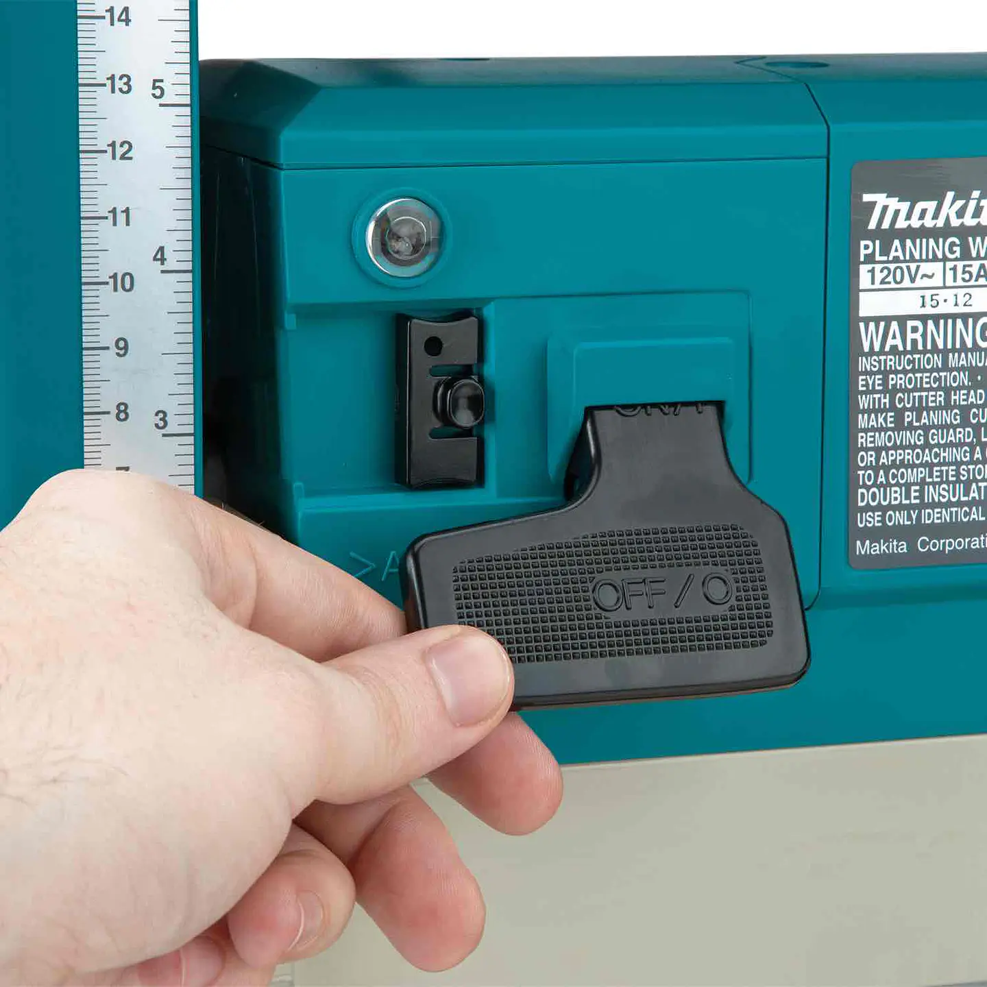CEPILLO DE BANCO 305 MM 1650 W PROFUNDIDAD DE CEPILLADO 3 MM MAKITA 2012NB 6