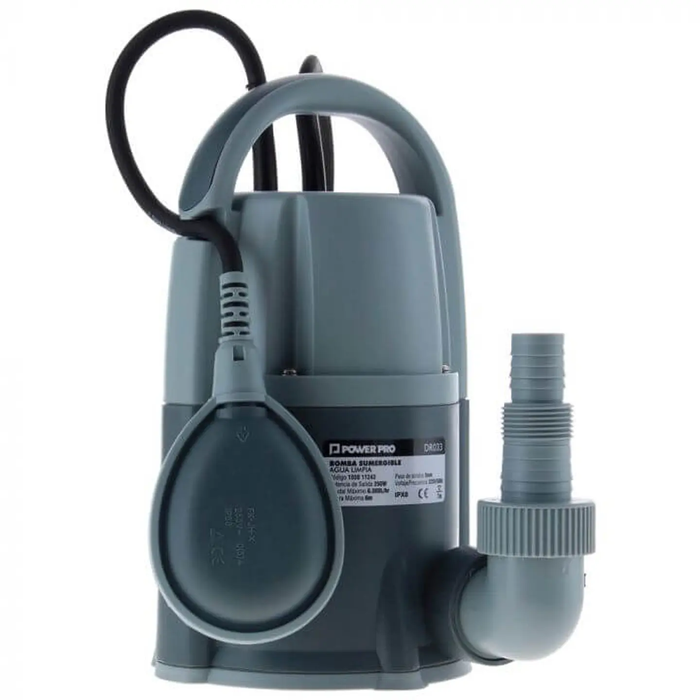 BOMBA SUMERGIBLE AGUAS LIMPIAS - POWER PRO DR033 0,33HP 1