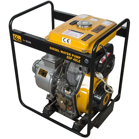 MOTOBOMBA DIESEL 4" 9.5HP ARRAQUE ELECTRICO SDS SDP40LE