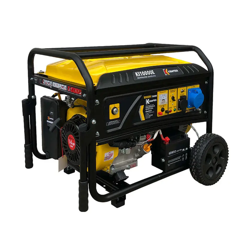 GENERADOR GASOLINA 7.5KVA KRAFTER KI10000E 1