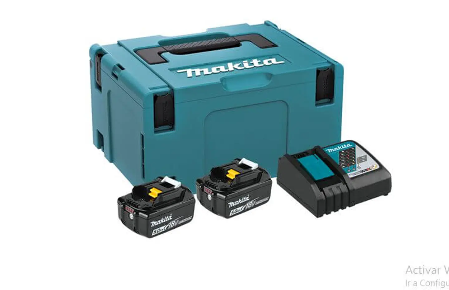 CEPILLO INALAMBRICO 82MM 18V + 2 BATERIAS 18V 3.0AH + CARGADOR + MAKPAC MAKITA DKP181RTJ 2