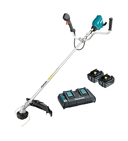 DESMALEZADORA 18V + 2 BATERIAS 18V 5.0AH + CARGADOR DOBLE RAPIDO MAKITA DUR369APT2