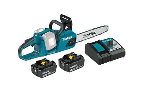 KIT ELECTROSIERRA 18V MAKITA + 2  BATERIAS 18V 5.AH + 1 CARGADOR RAPIDO DUC353Z-1 