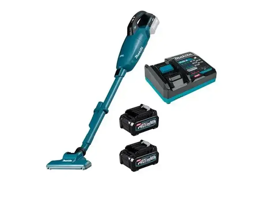 ASPIRADORA INALAMBRICA 40V + 2 BATERIAS 40V 2.0AH + CARGADOR 40V SIMPLE MAKITA CL001GD202 1