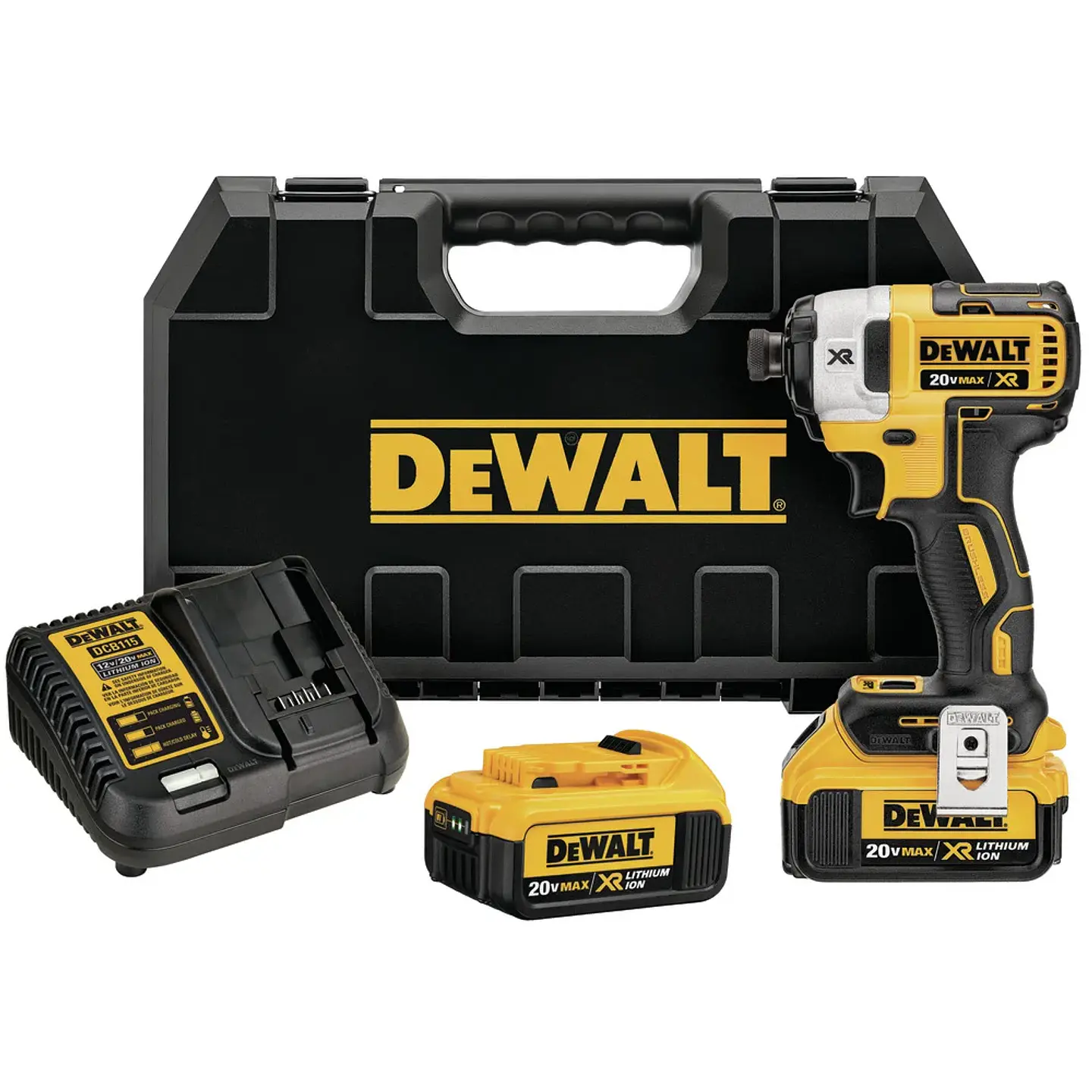 ATORNILLADOR IMPACTO 1/4 20V XR  SIN CARBONES + 2 BATERIAS + CARGADOR DEWALT DCF887M2 1