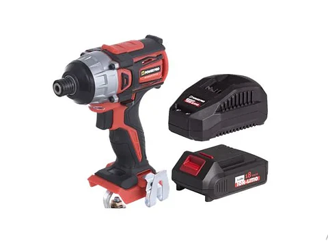 ATORNILLADOR DE IMPACTO INALAMBRICO 18V POWER PRO 65ID + 1 BATERIA 18V 2.0AH + CARGADOR