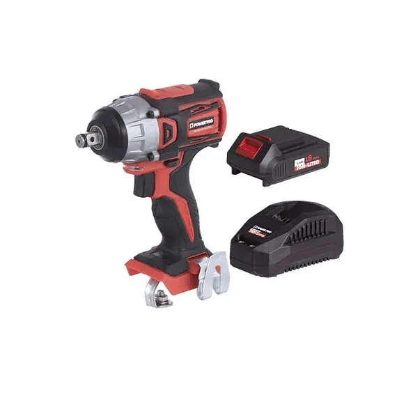 LLAVE DE IMPACTO INALAMBRICO 18V POWER PRO LB250IW + 1 BATERIA 18V 2.0AH + CARGADOR