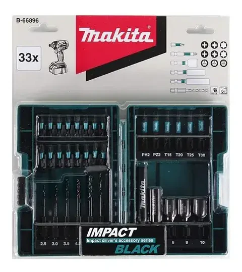 SET PUNTAS 33PZS IMPACT BLACK MAKITA