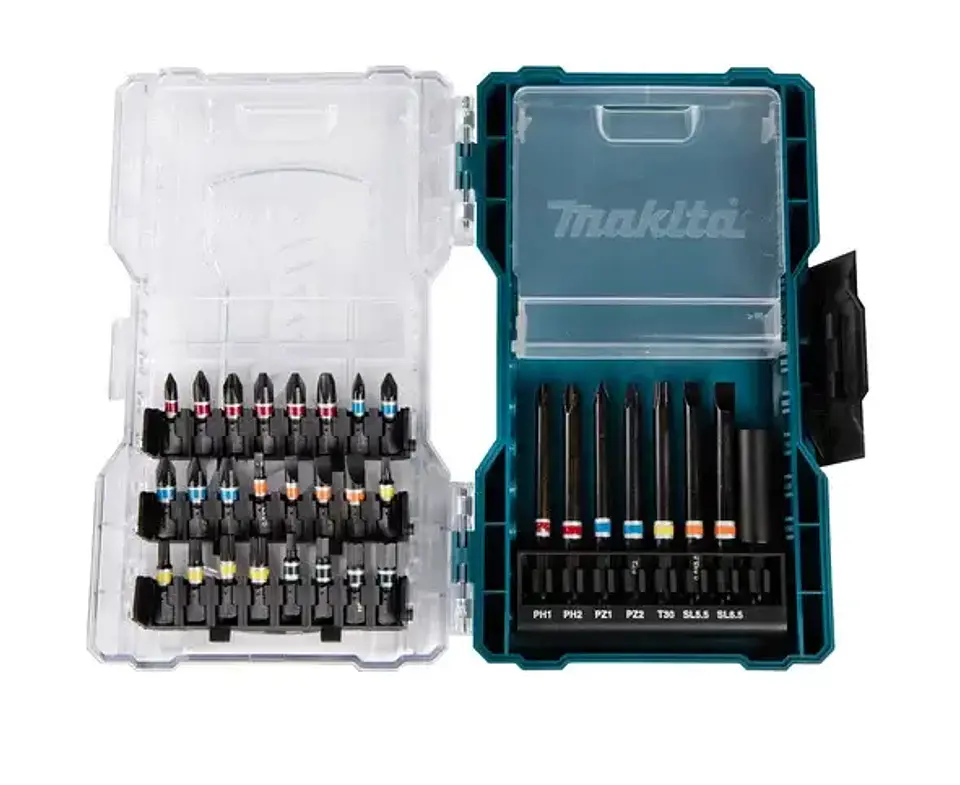 SET 32PZS PUNTAS 75MM Y ADAPTADORES MAKITA 1