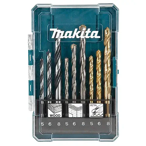 SET BROCAS 9 UNID. METAL - MADERA - CONCRETO MAKITA