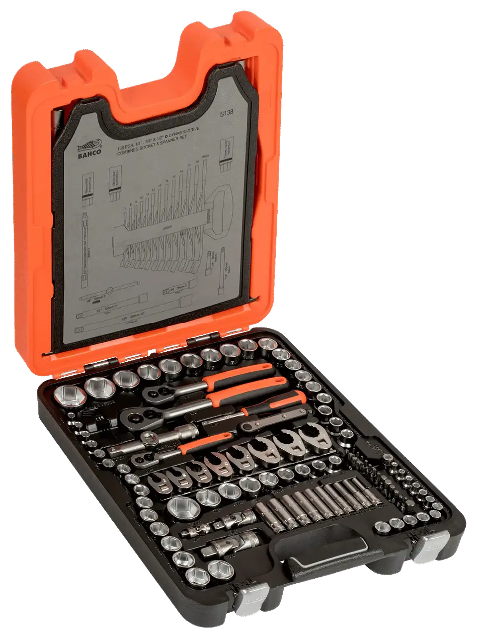 SET DADOS 1/4 3/8 1/2 138PCS BAHCO 2