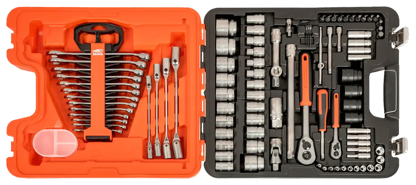SET DADOS/LLAVES MIXTO 94 PZS BAHCO 2