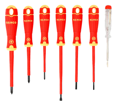 SET DESTORNILLADORES AISLADOS 7 PIEZAS BAHCO
