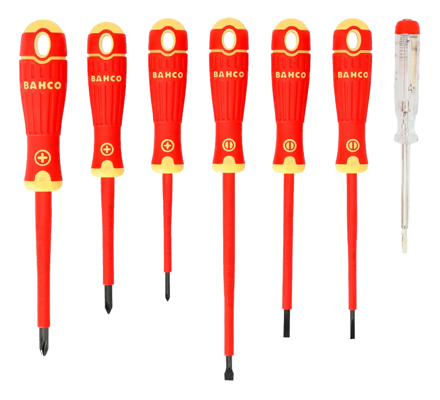 SET DESTORNILLADORES AISLADOS 7 PIEZAS BAHCO 1