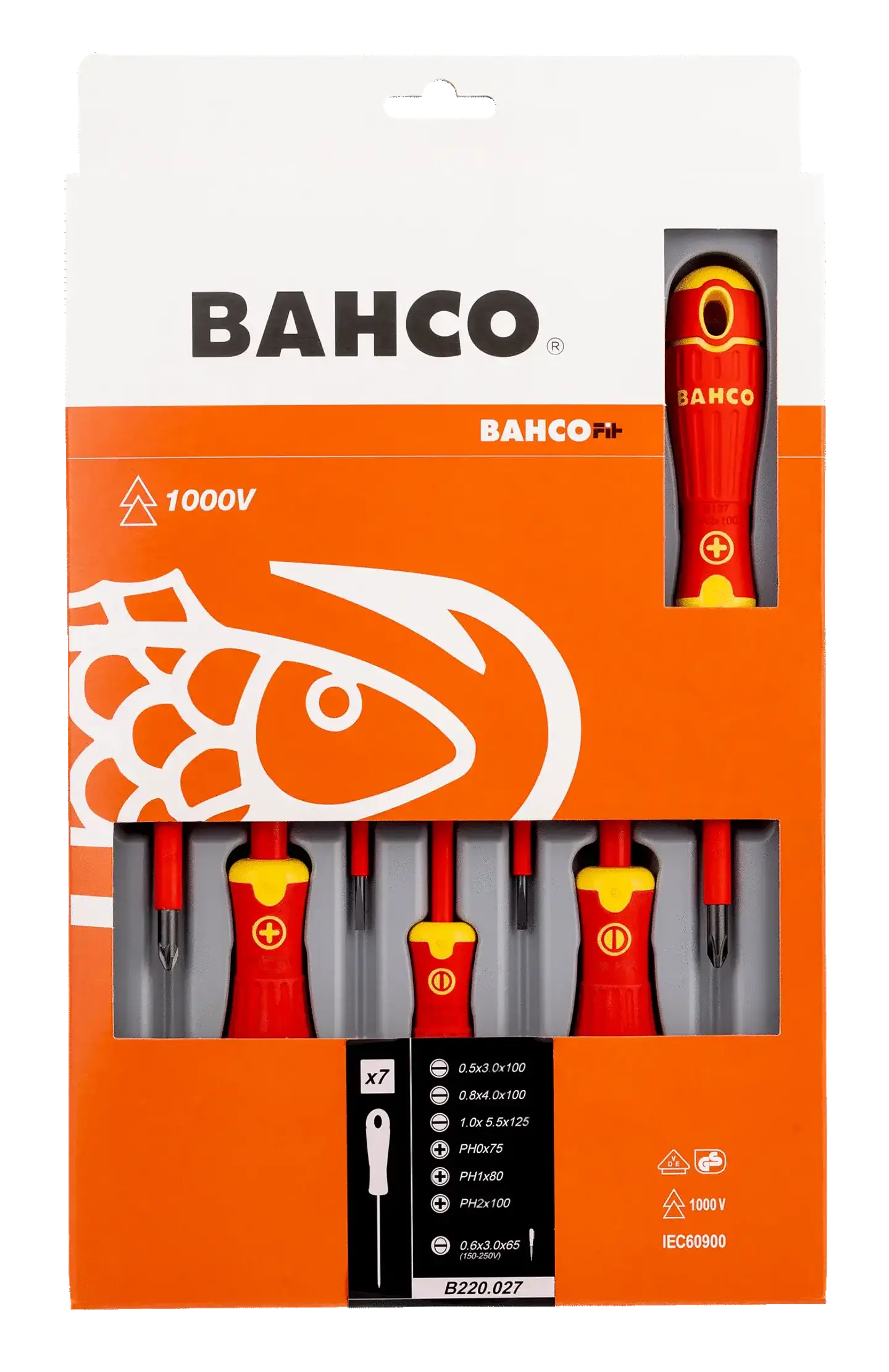 SET DESTORNILLADORES AISLADOS 7 PIEZAS BAHCO 2