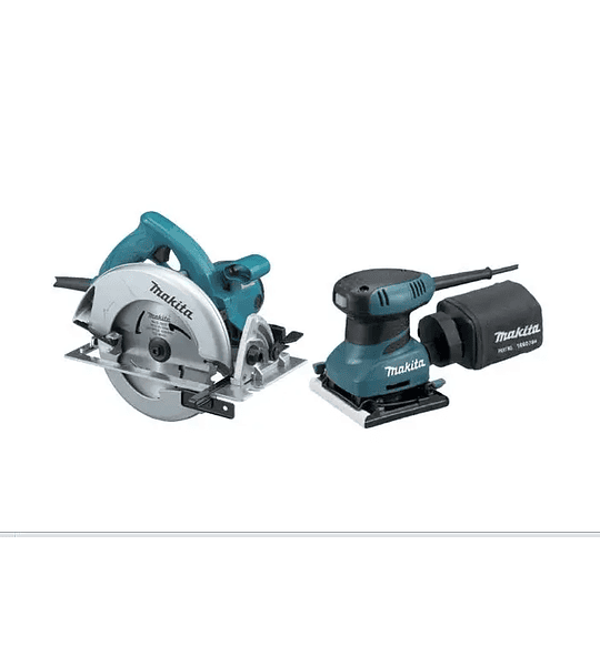 KIT SIERRA CIRCULAR 5007NK CON  LIJADORA BO4556 MAKITA