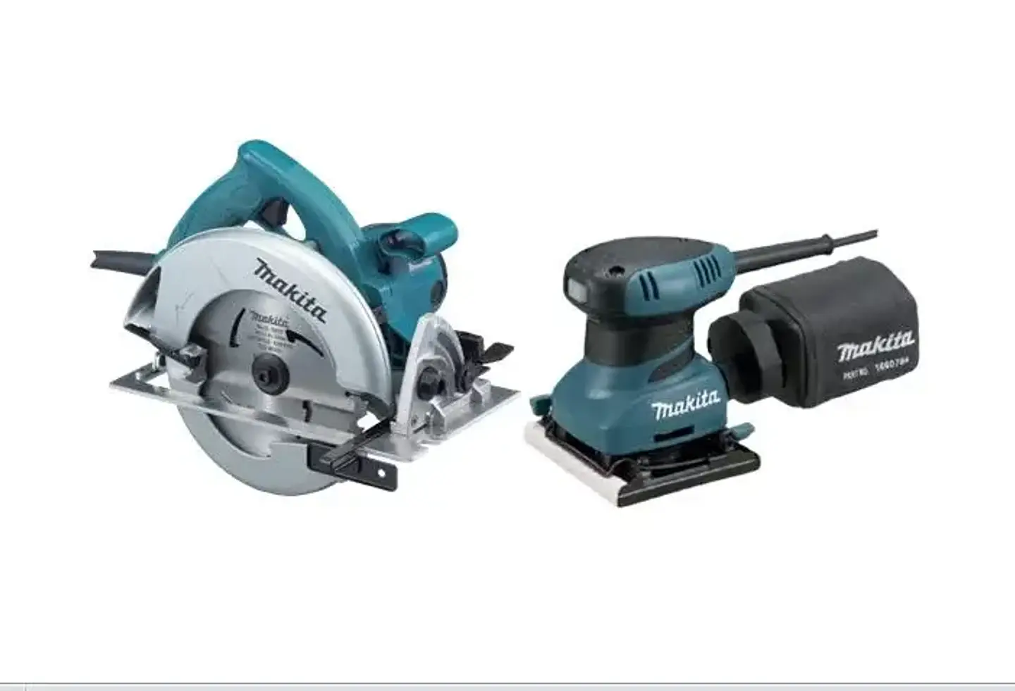 KIT SIERRA CIRCULAR 5007NK CON  LIJADORA BO4556 MAKITA 1