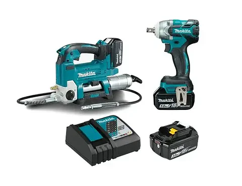 KIT DGP180Z ENGRASADORA 18V CON LLAVE DE IMPACTO DTW285RF MAKITA
