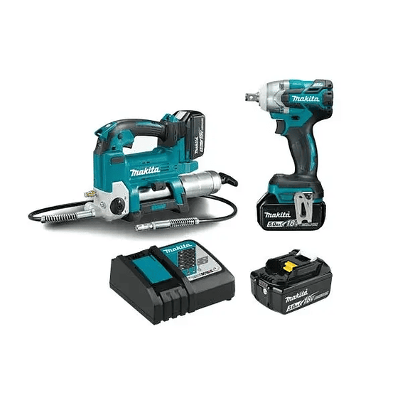 KIT DGP180Z ENGRASADORA 18V CON LLAVE DE IMPACTO DTW285RF MAKITA