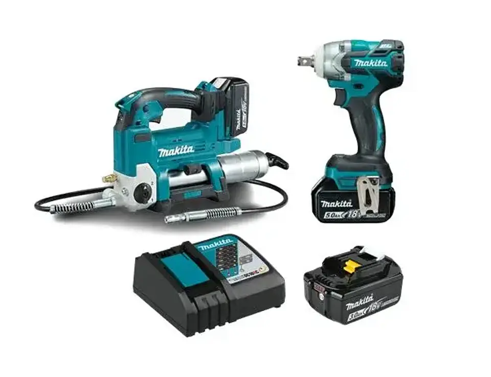 KIT DGP180Z ENGRASADORA 18V CON LLAVE DE IMPACTO DTW285RF MAKITA 1