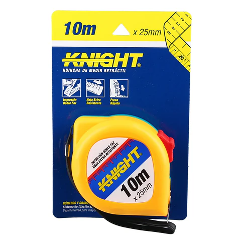 HUINCHA MEDIR HKA1025D 10M KNIGHT