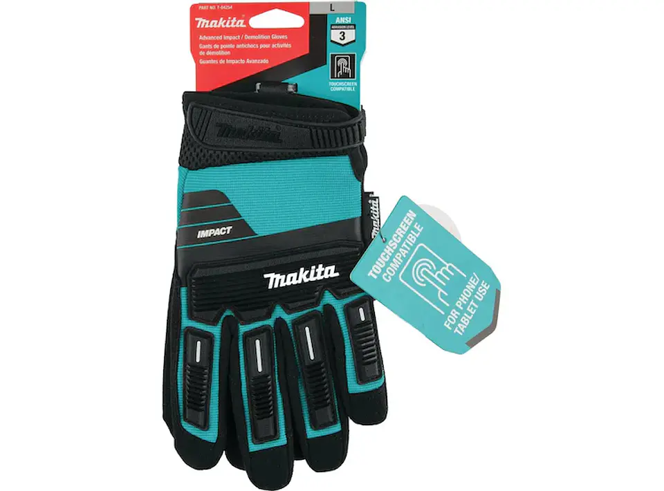 GUANTES DE DEMOLICIÓN DE IMPACTO MAKITA T-04254 (TALLA L) 1