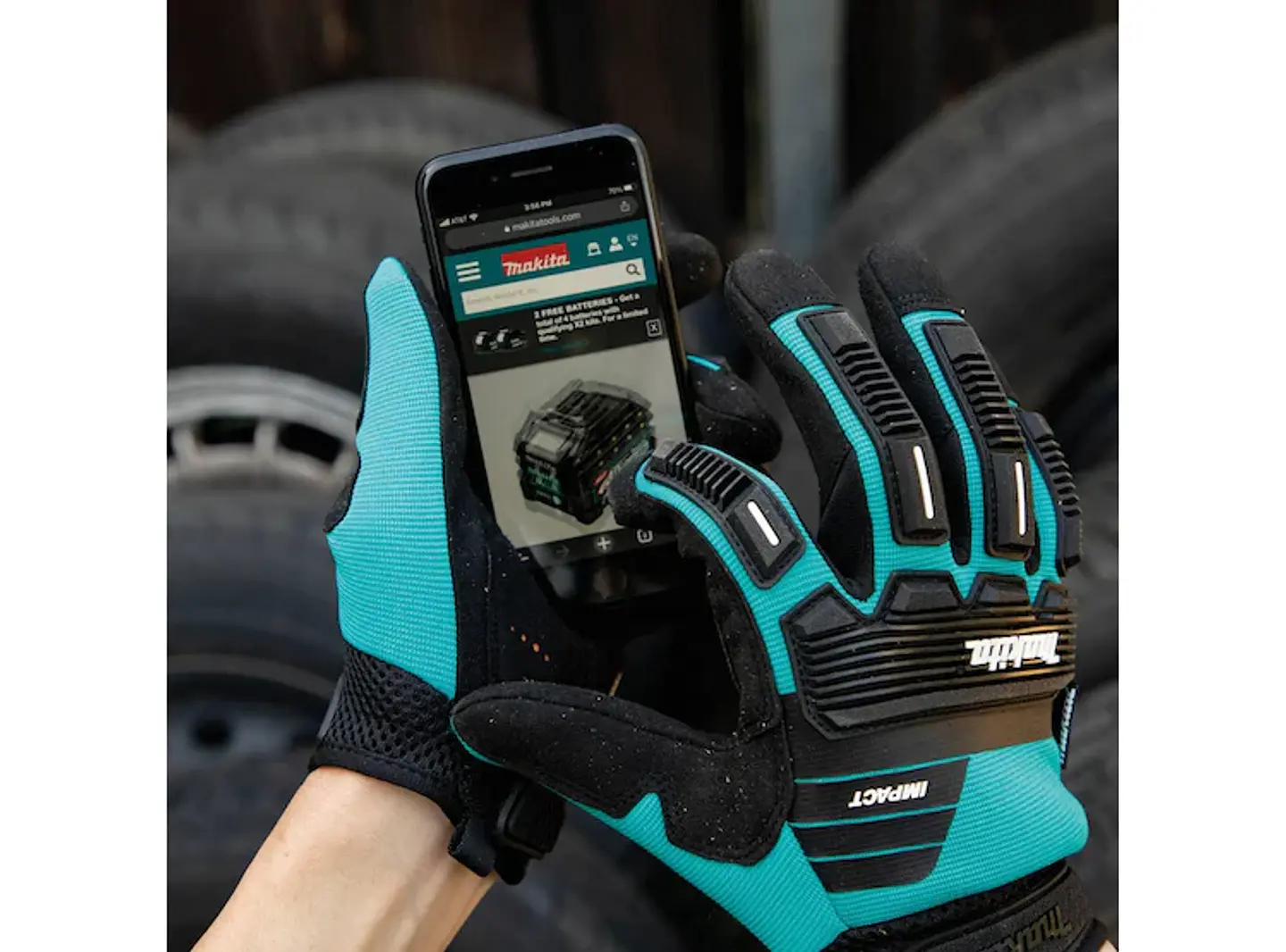 GUANTES DE DEMOLICIÓN DE IMPACTO MAKITA T-04254 (TALLA L) 3