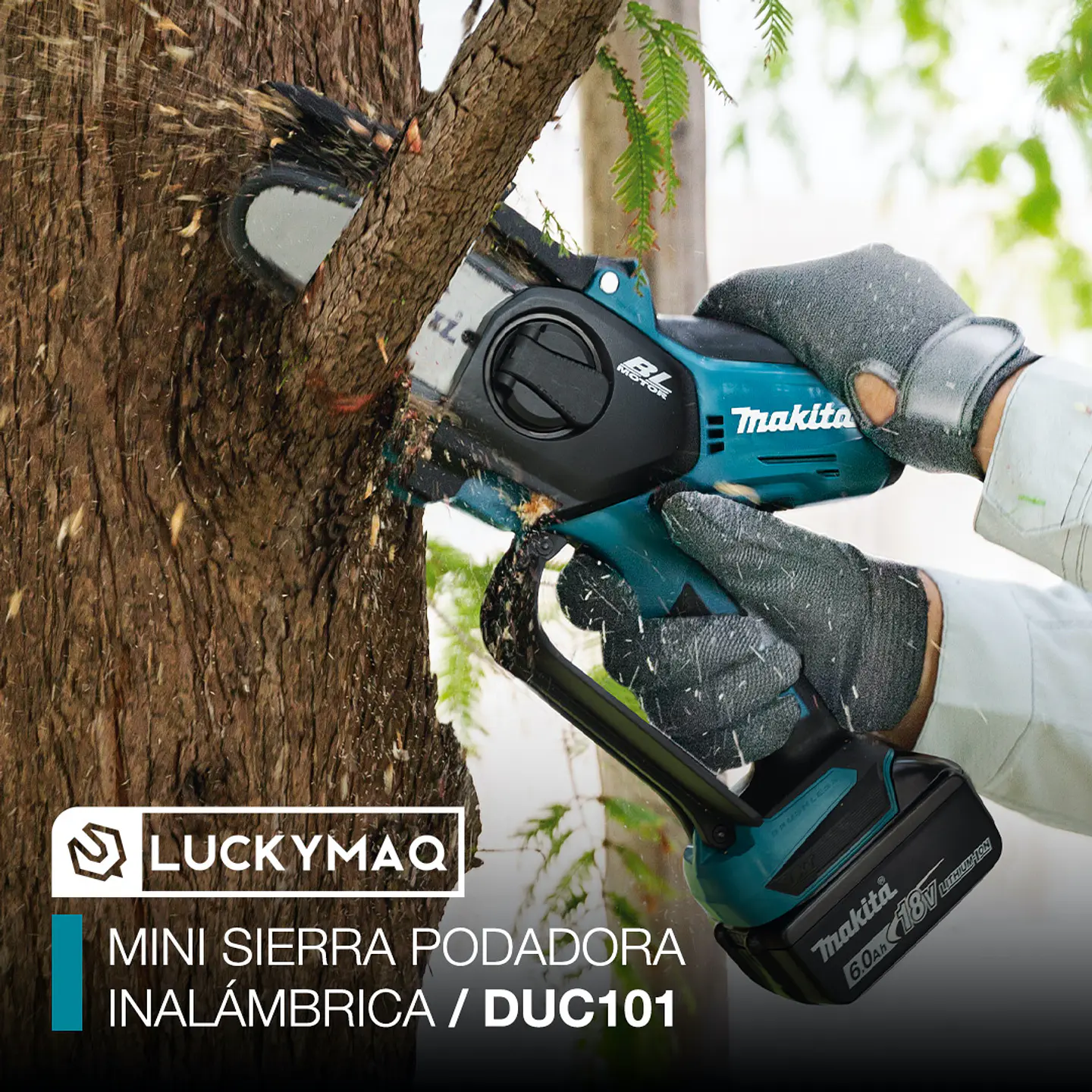 Motosierra De Mano Makita DUC101RF01 18v 2