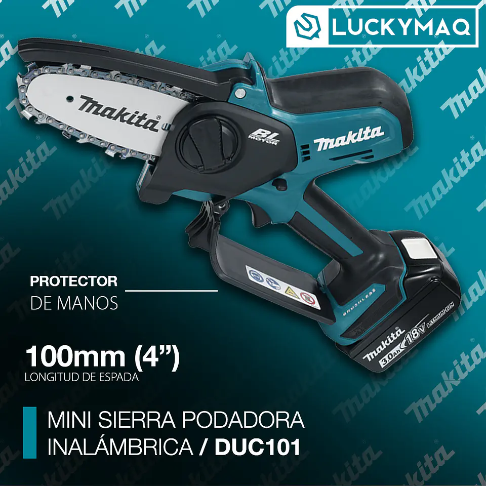 Motosierra De Mano Makita DUC101RF01 18v 3